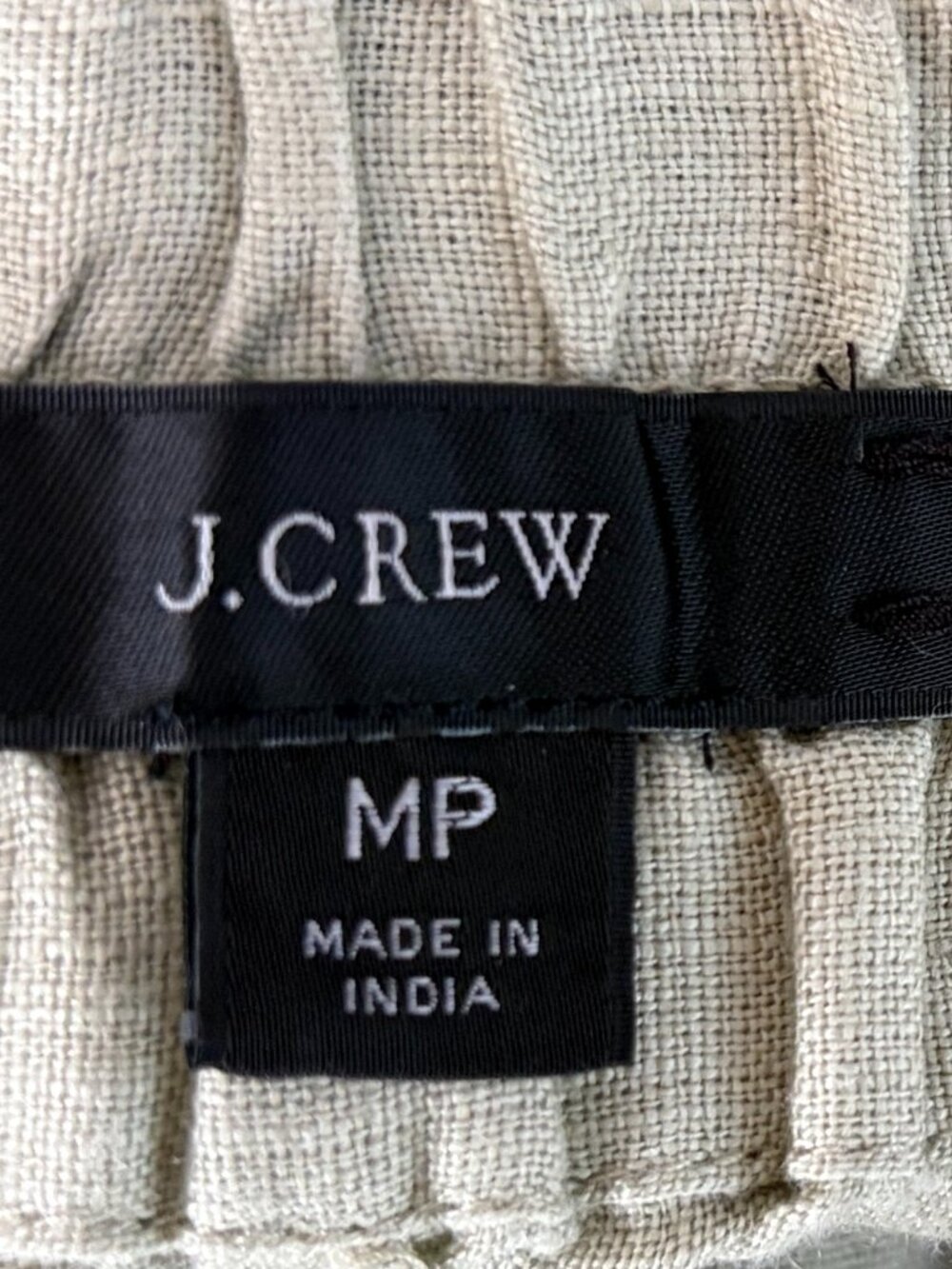 two linen and linen/rayon blend cropped pants (size 8/8P) Max Studio/JCrew - Picture 7 of 8